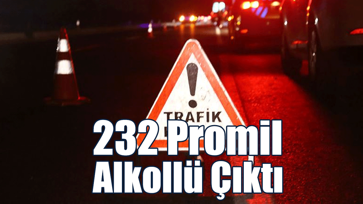 232 Promil Alkollü Çıktı