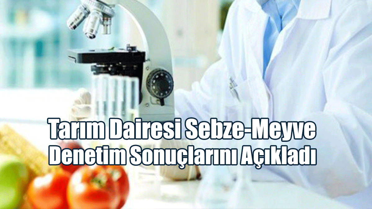 Tarım Dairesi Sebze-Meyve Denetim Sonuçlarını Açıkladı