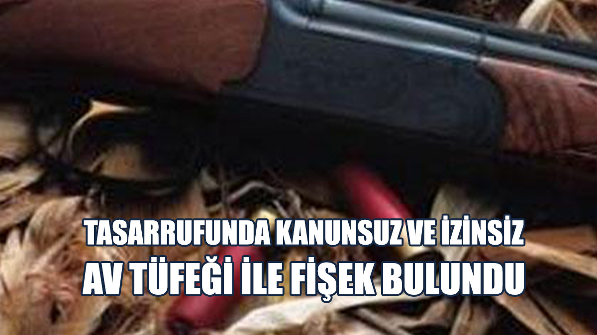 Şahsın Avlanma Ruhsatı Olmadığı Tespit Edildi