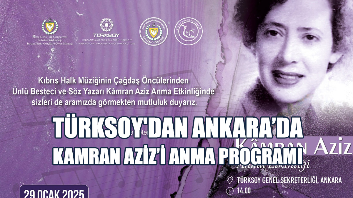 Kamran Aziz Şarkılarından Oluşan Müzik Dinletisi Yapılacak