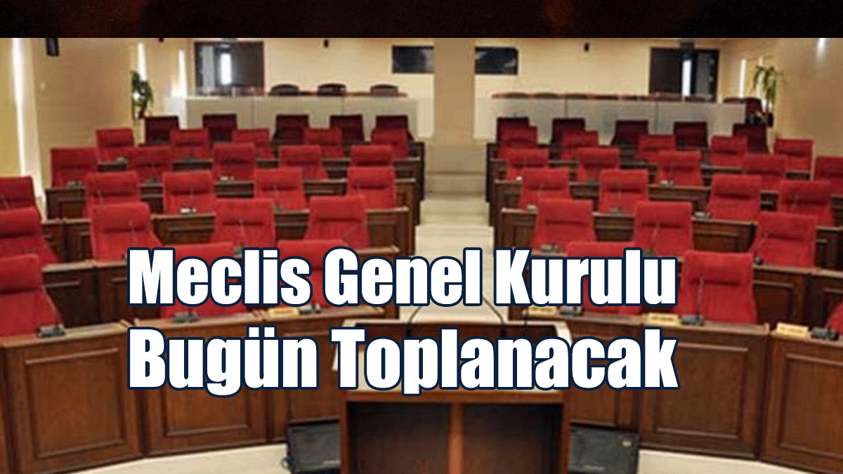 Meclis Genel Kurulu Bugün Toplanacak