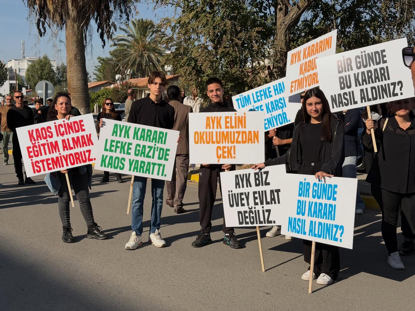 Lefkeliler Başbakanlık önünde eylemde…