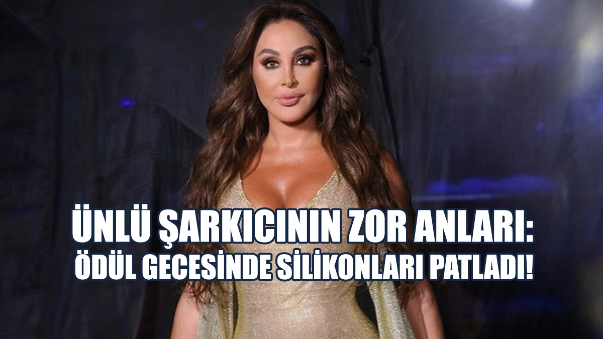 Ünlü Şarkıcının Zor Anları: Ödül Gecesinde Silikonları Patladı!