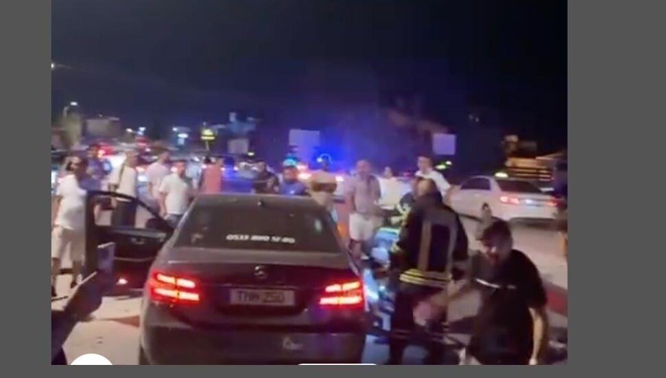 Çatalköy’de korkutan kaza: Yaralılar var