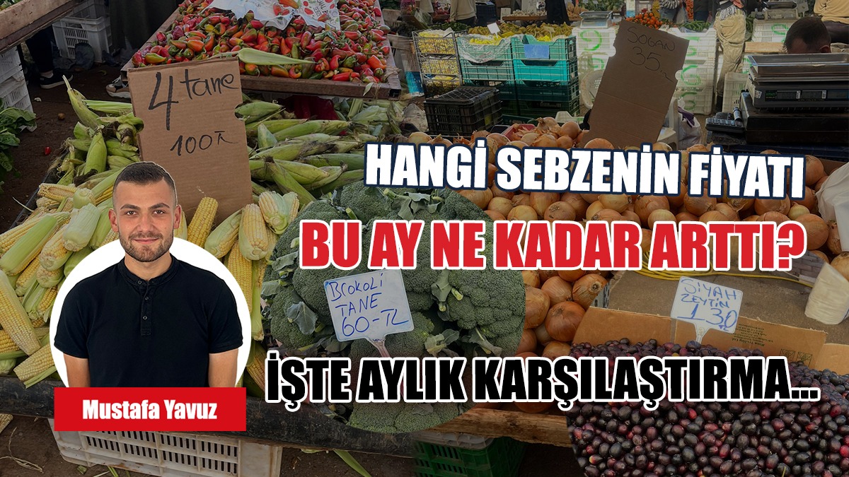 Hangi Sebzenin Fiyatı Bu Ay Ne Kadar Arttı? İşte Aylık Karşılaştırma…