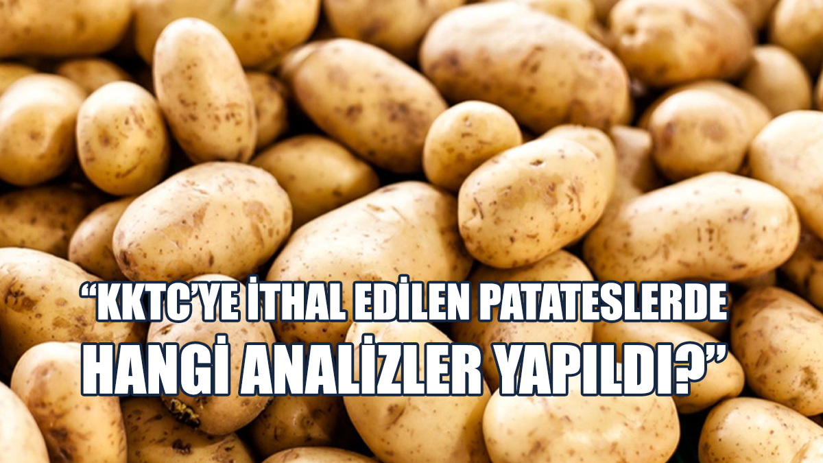 Ziraat Mühendisleri, İthal Patateste Zararlı Analizi Yapılıp Yapılmadığını Sordu