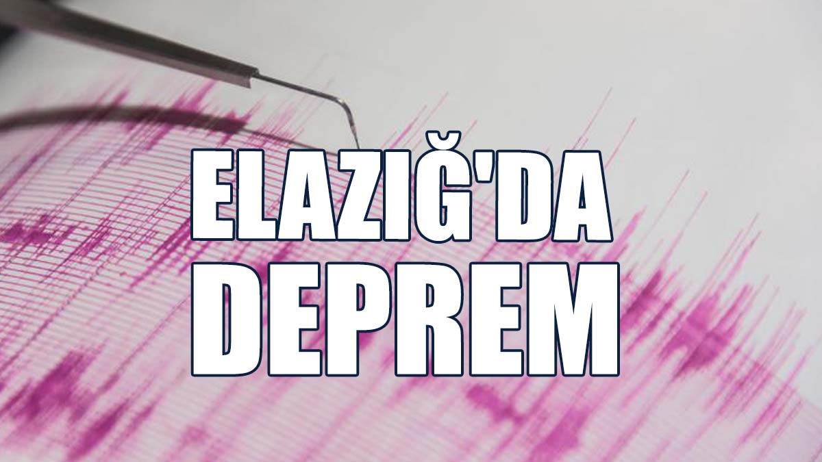 Elazığ'da 4 Büyüklüğünde Deprem