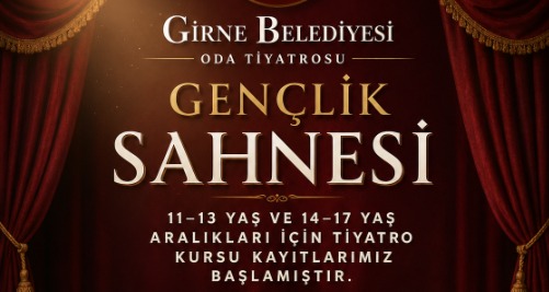 “Gençlik Sahnesi” kurs programı başvuruları 19 Haziran’da sona erecek