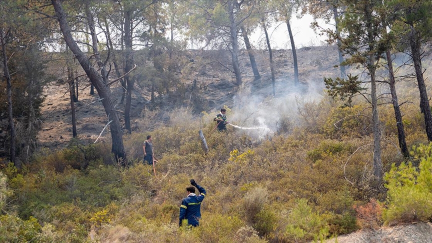 Sakız Adası'ndaki yangın kontrol altına alındı