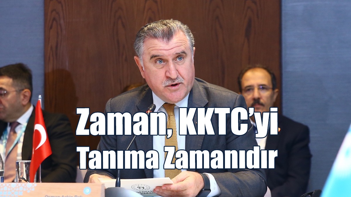 Türkiye Gençlik ve Spor Bakanı Bak: Zaman, KKTC’yi Tanıma Zamanıdır