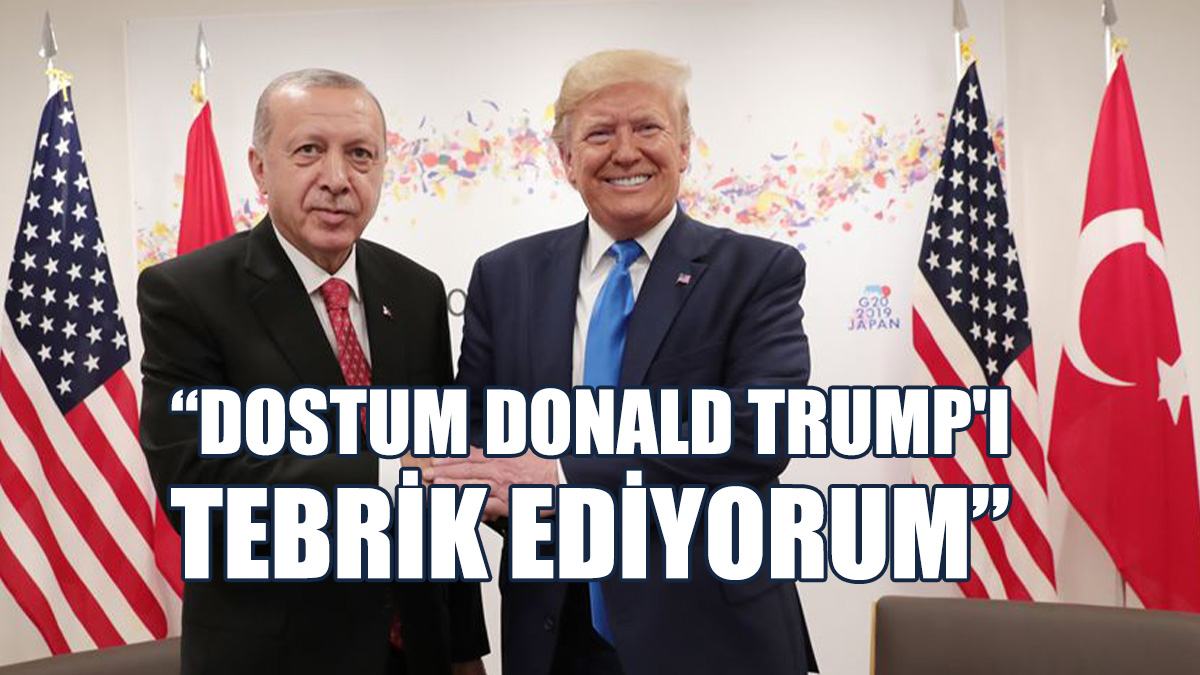 Erdoğan'dan Zaferini İlan Eden Trump'a Tebrik Mesajı