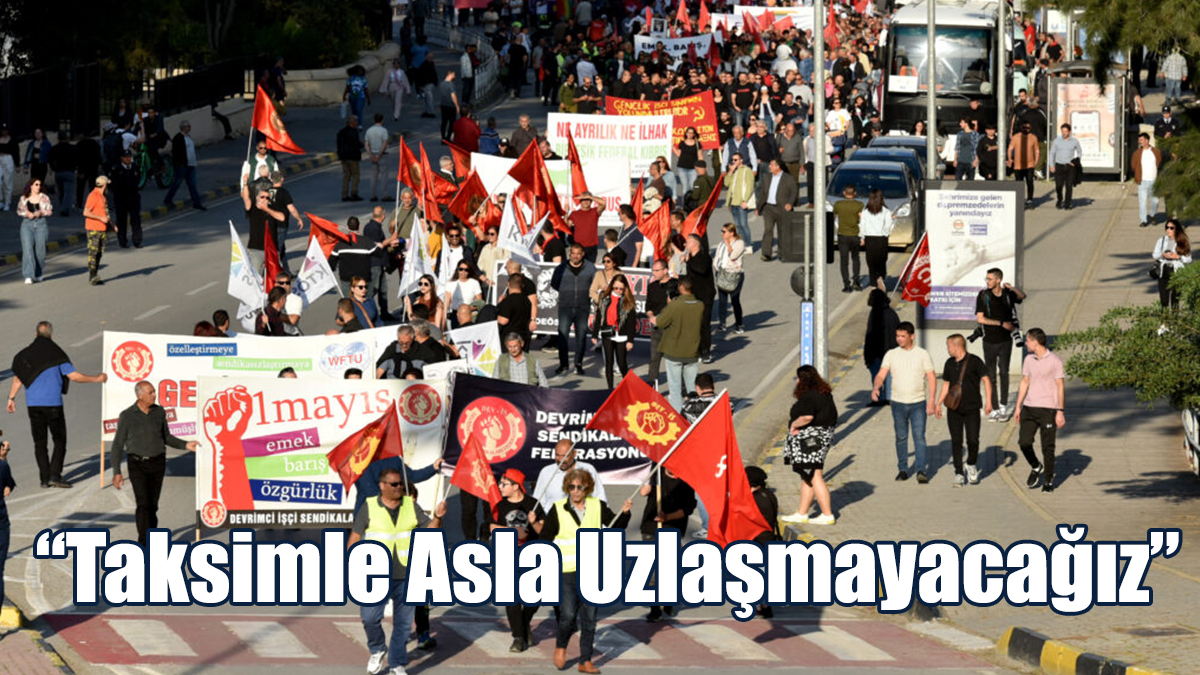 “Dayanışma-Yeniden Birleşme-Sosyal Adalet” sloganıyla miting düzenledi