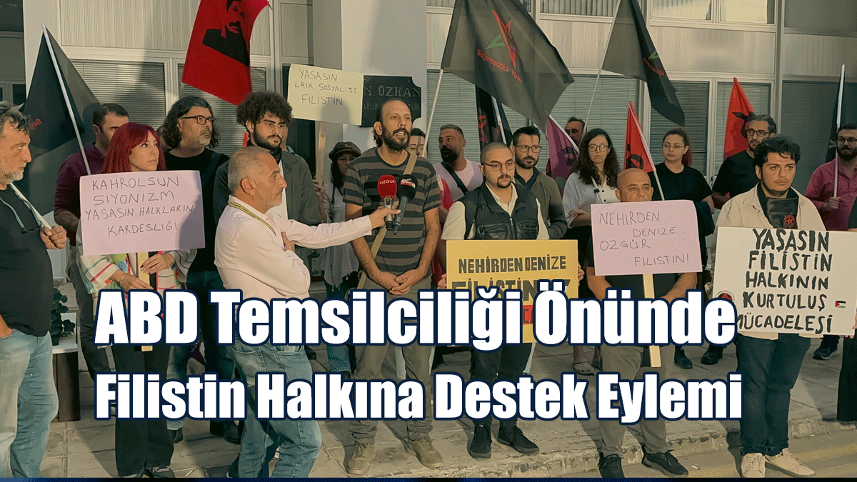 ABD Temsilciliği Önünde Filistin Halkına Destek Eylemi