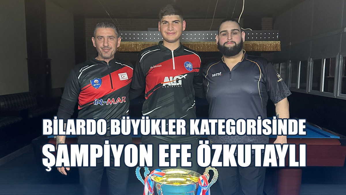 2024-2025 Bilardo Sezonu Büyükler Kategorisinde Şampiyon Belli Oldu
