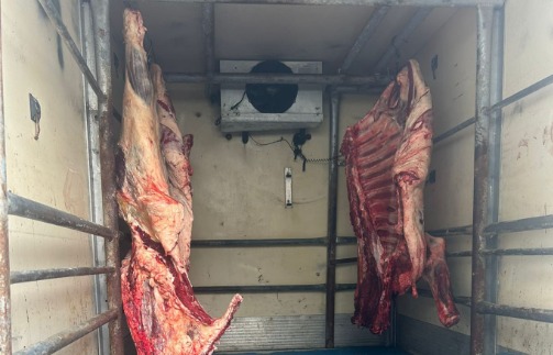 Hamitköy’de kaçak kesilen etler imha edildi