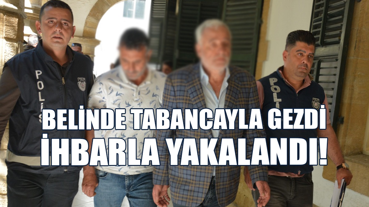 Belinde Tabancayla Gezdi, Şoförü İle Birlikte Tutuklandı