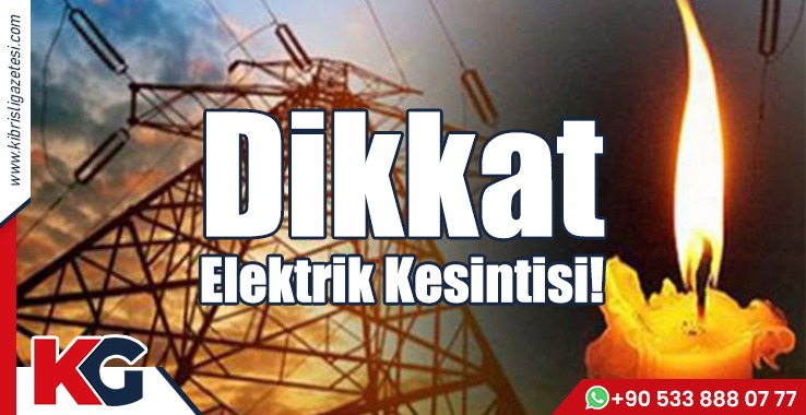 3 Bölgede Elektrik Kesintisi
