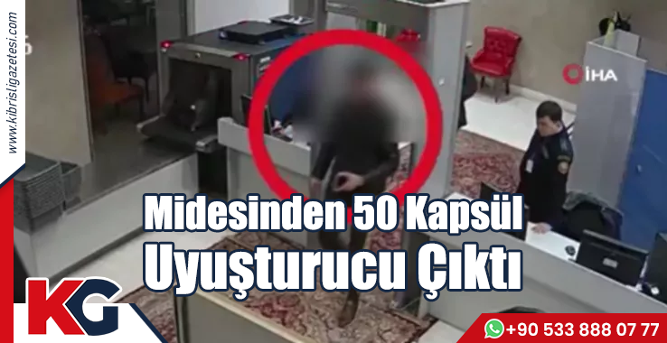 Midesinden 50 Kapsül Uyuşturucu Çıktı