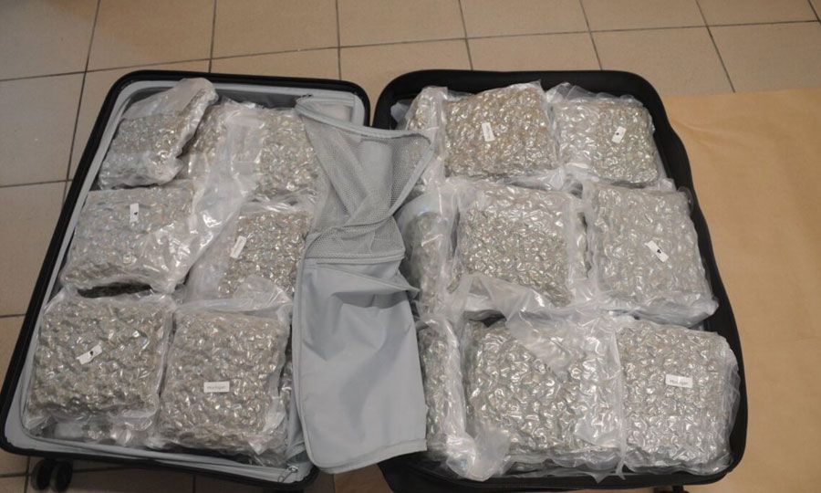 Larnaka Havalimanı’nda 22,5 kilo uyuşturucu ele geçirildi