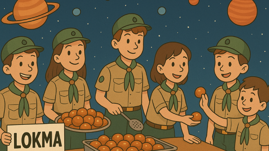 ‘Uzay Kampı’ için lokma satışı yapacaklar