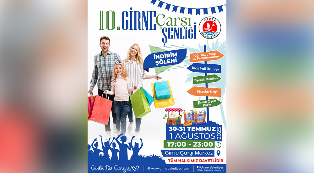 10. Girne Çarşı Şenliği başlıyor