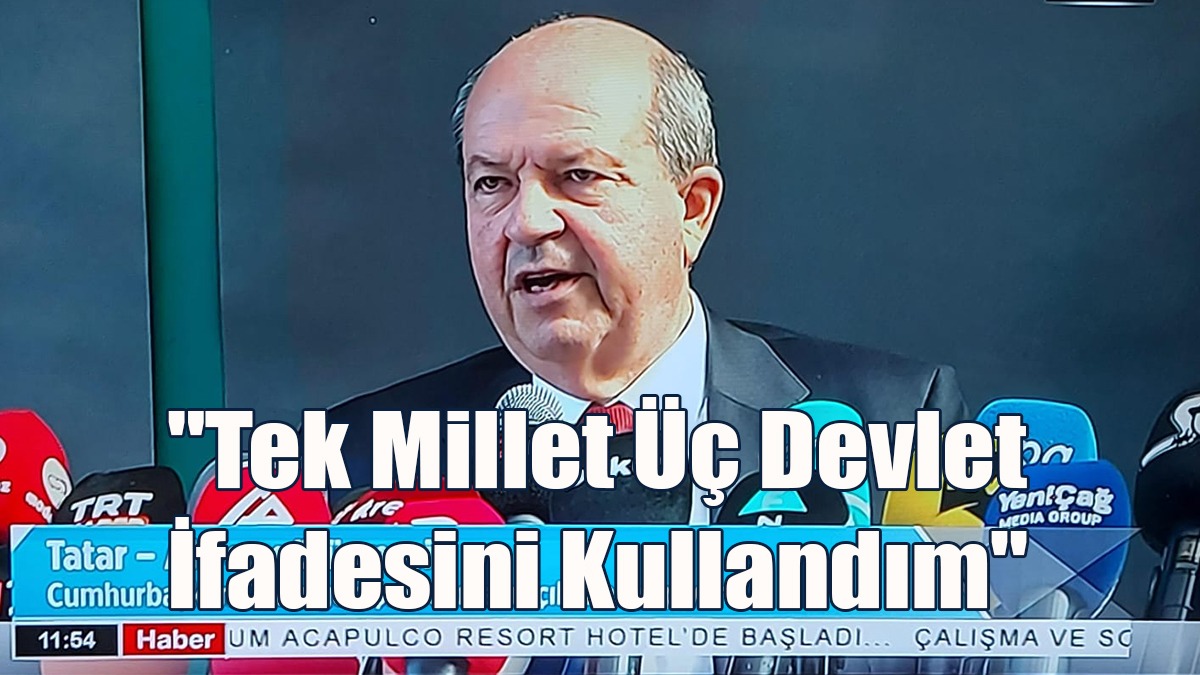 "Tek Millet Üç Devlet İfadesini Kullandım"
