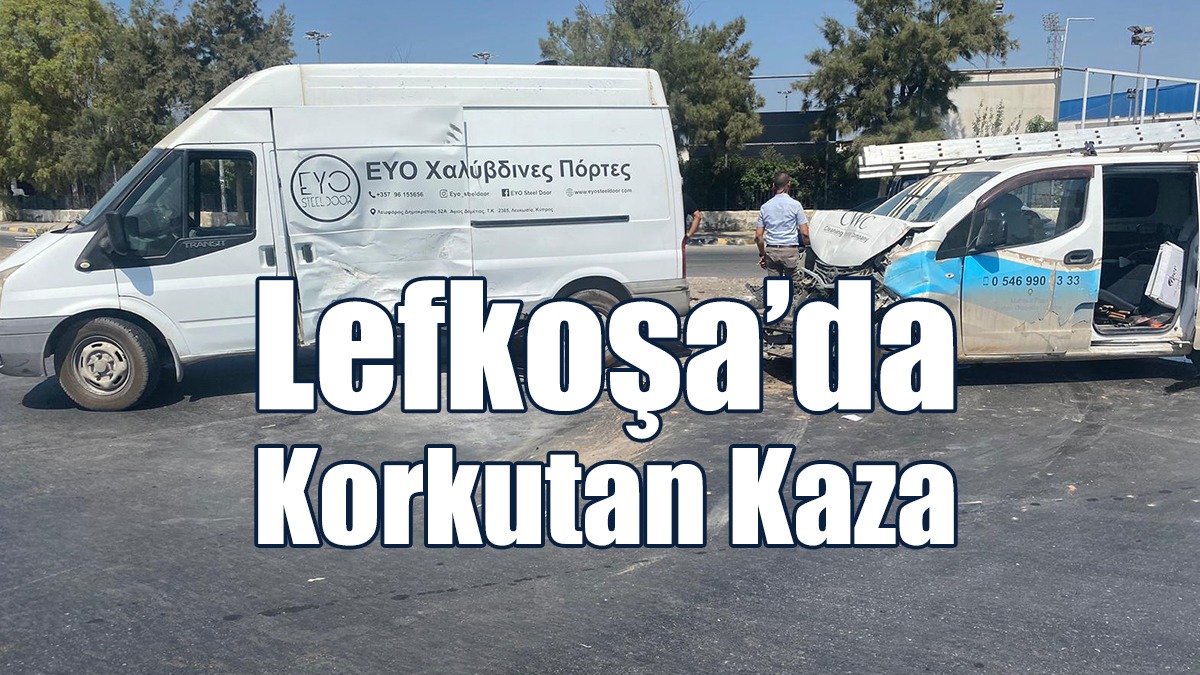 Lefkoşa’da Korkutan Kaza