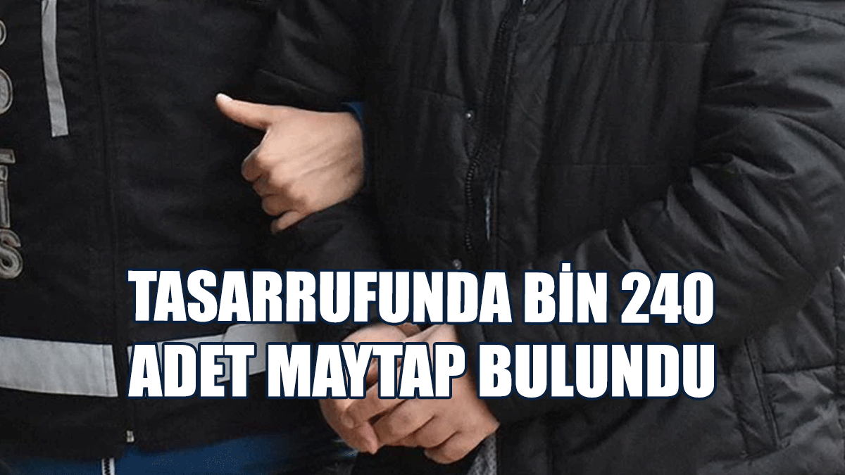 Tasarrufunda Bin 240 Adet Maytap Bulunan Zanlı Tutuklandı