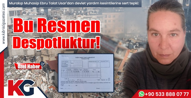 Ebru Talat Usar: Zorla Yardım Despotluktur