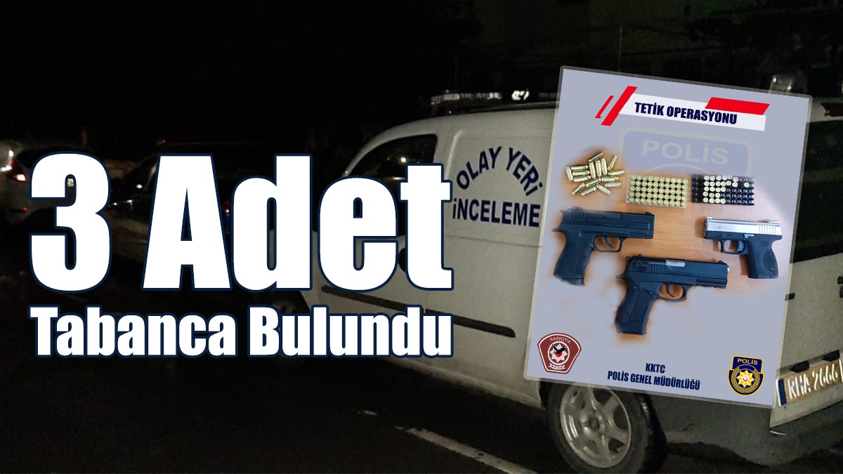 24 Yaşındaki Gencin Motosikletinde 3 Adet Tabanca Bulundu