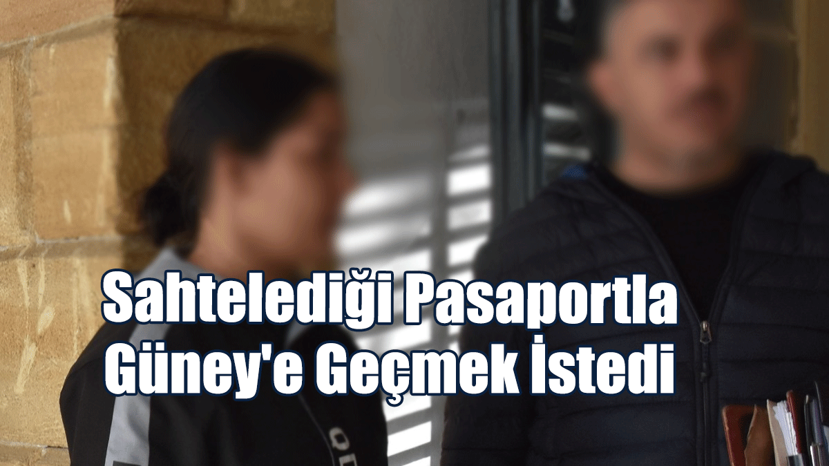 Sahtelediği Pasaportla Güney'e Geçmek İstedi