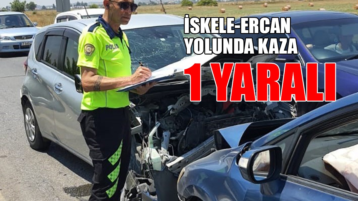 Ters Şeride Girdi, Karşıdan Gelen Araçla Çarpıştı: 1 Yaralı