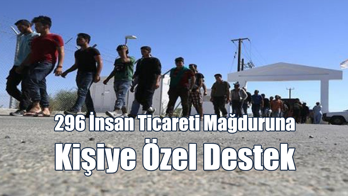 296 İnsan Ticareti Mağduruna Kişiye Özel Destek