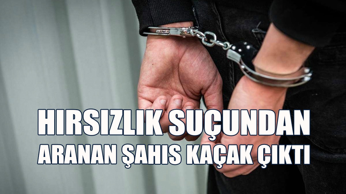 Hırsızlık Suçundan Aranan Şahıs Kaçak Çıktı