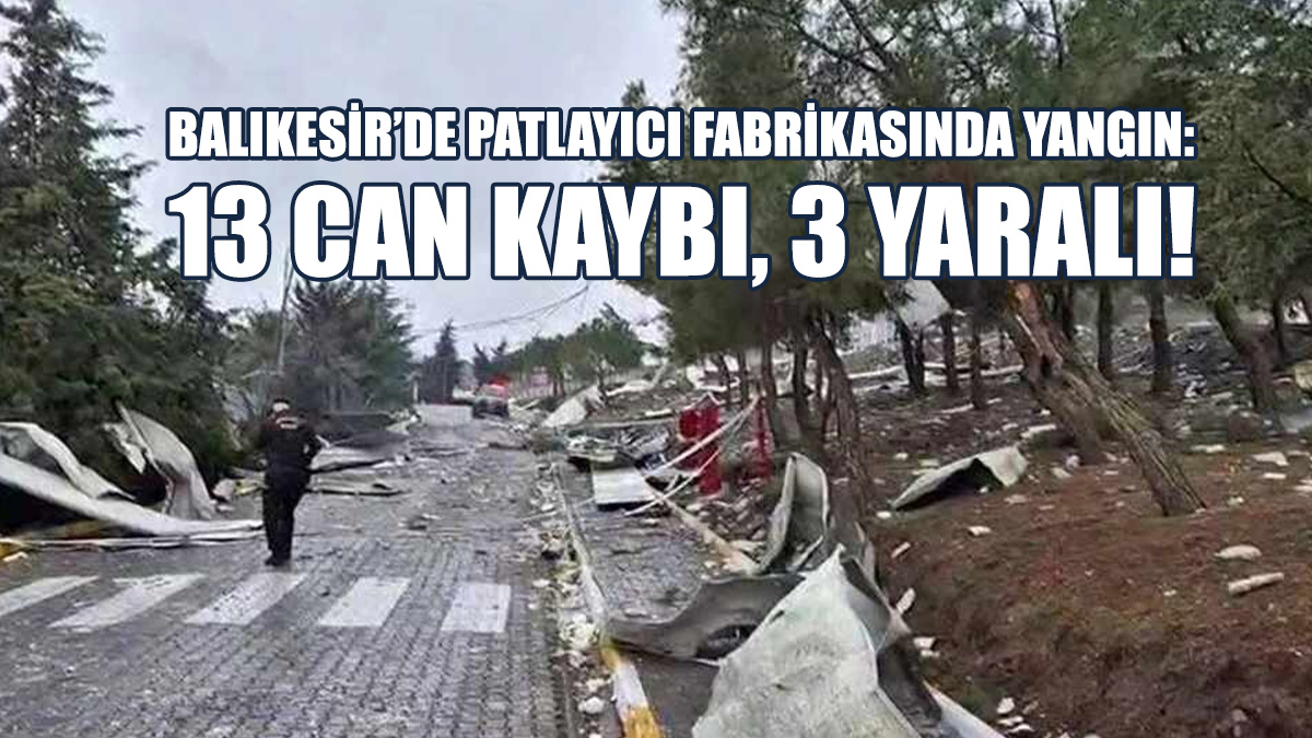 Türkiye’nin Balıkesir İlindeki Patlayıcı Fabrikasında Yangın