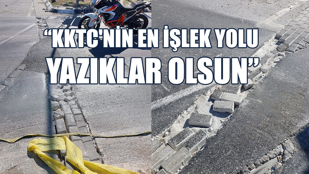 Yol Boyu Oluşan Çukura Çözüm Olarak Taş Kullanılmasına Tepki