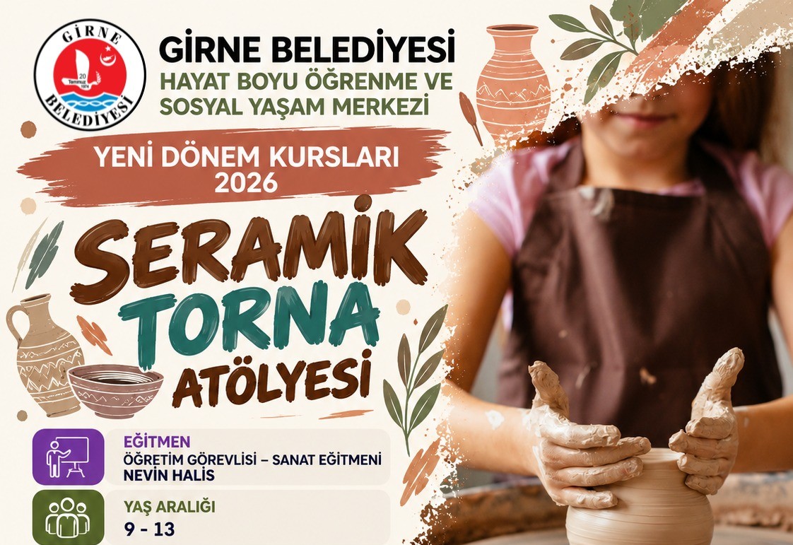 Girne Belediyesi’nin 2026 Yeni Dönem Kurs kayıtları başladı