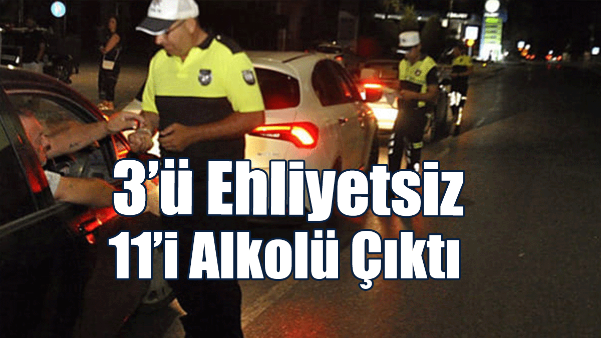 39 Araç Trafikten Men Edildi