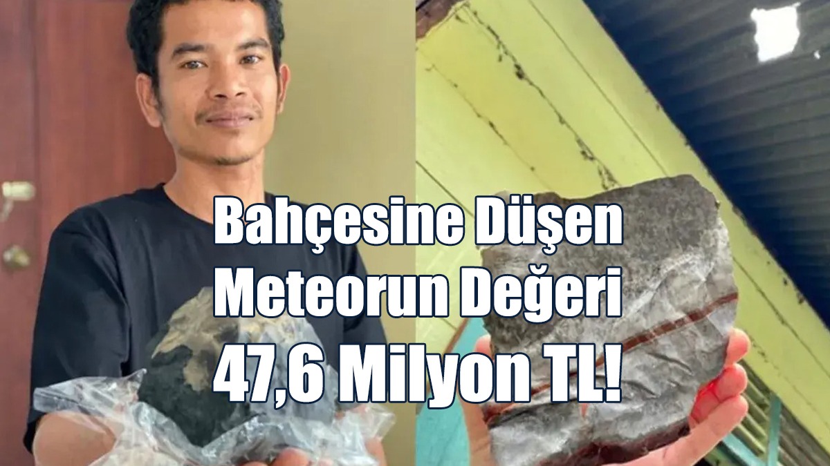 Bahçesine Düşen Meteorun Değeri 47,6 Milyon TL!