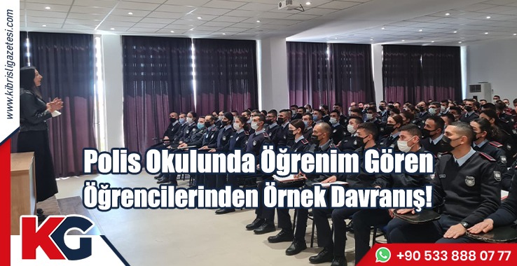Polis Okulunda Öğrenim Gören Öğrencilerinden Örnek Davranış!