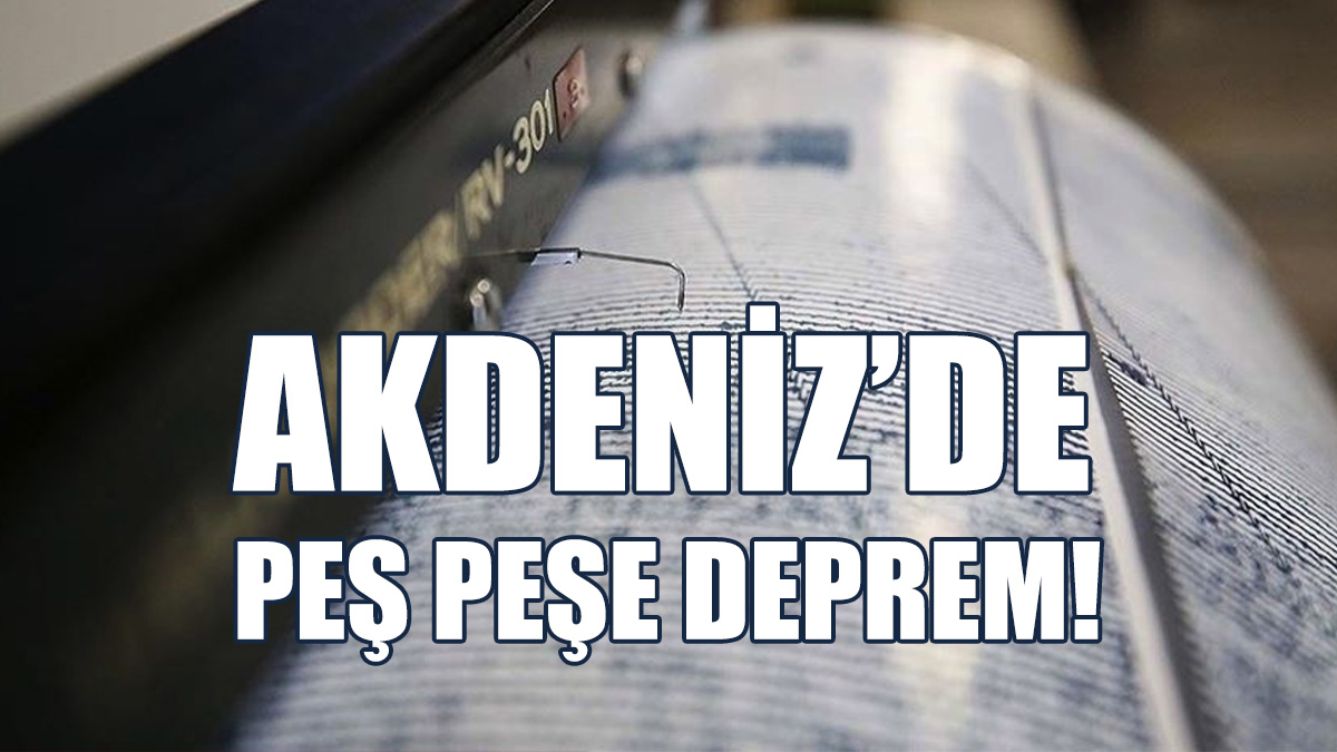 Depremler 3.3 Ve 2.7 Büyüklüğünde Kaydedildi