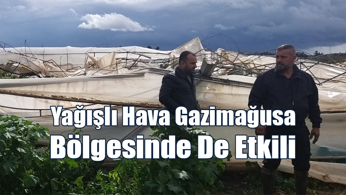 Maraş’ta 15 Dönüm Sera Hortumdan Zarar Gördü... Atlılar Köyünde 4 Evi Su Bastı