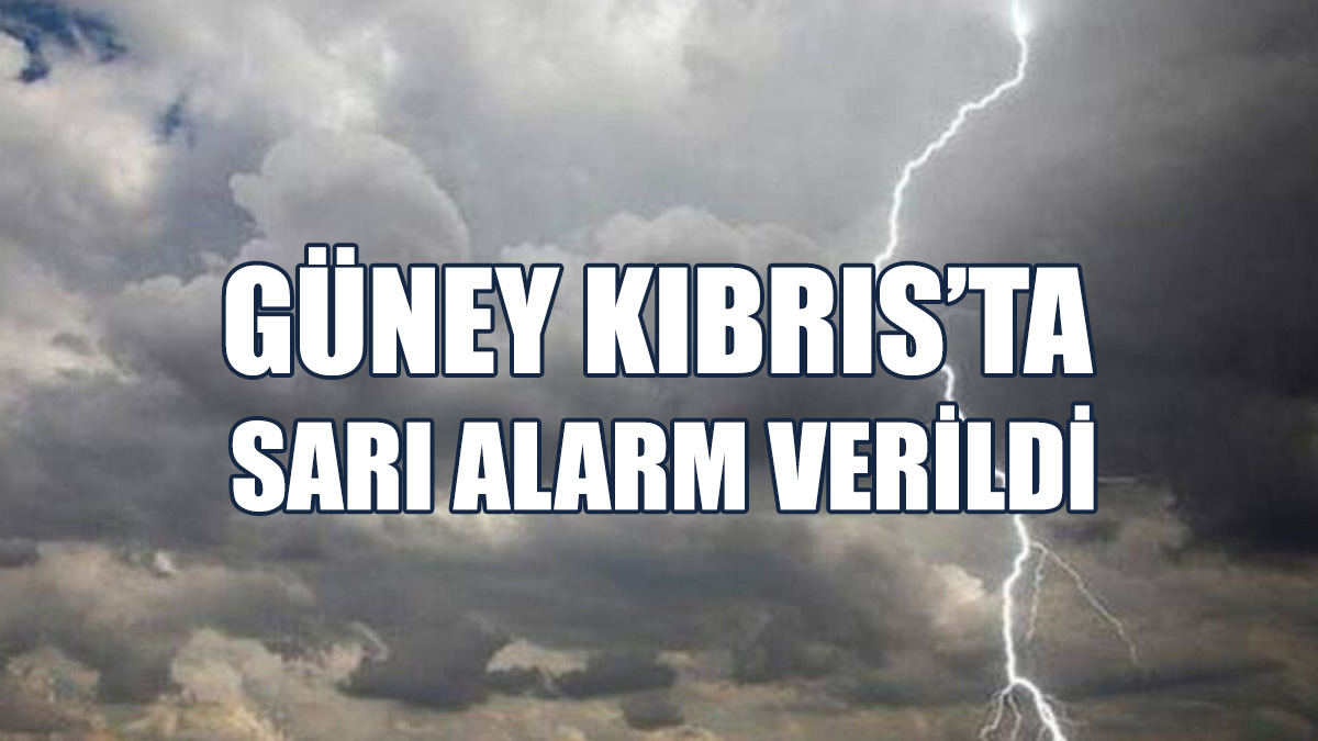 Güney Kıbrıs’ta Sağanak Yağış Etkili Oldu