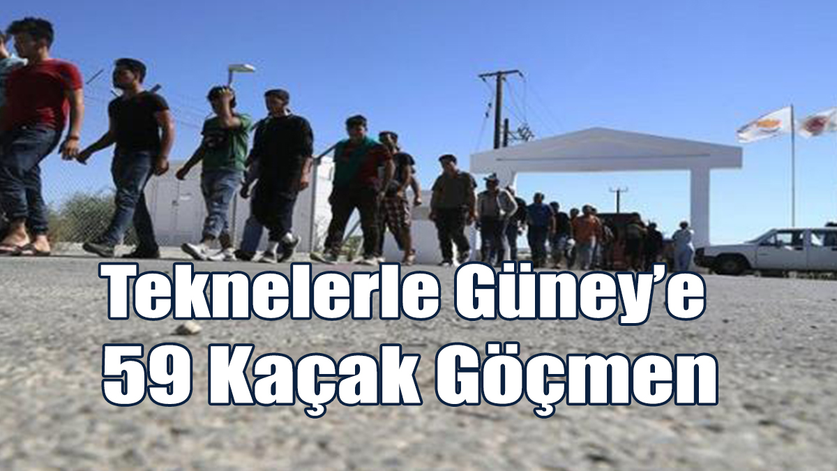 Teknelerle Güney Kıbrıs’a 59 Kaçak Göçmen