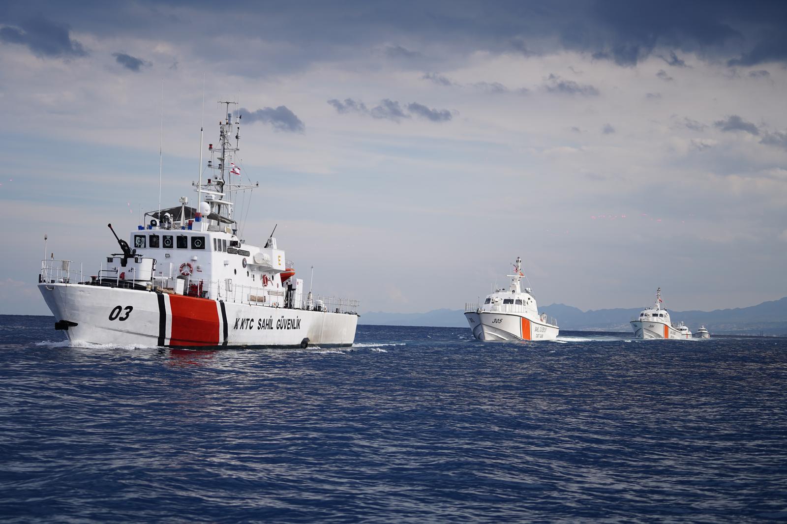 TC ve KKTC sahil güvenlik unsurlarından Girne’de müşterek liman ve deniz eğitimi