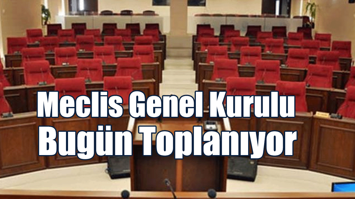 Meclis Genel Kurulu Bugün Toplanıyor