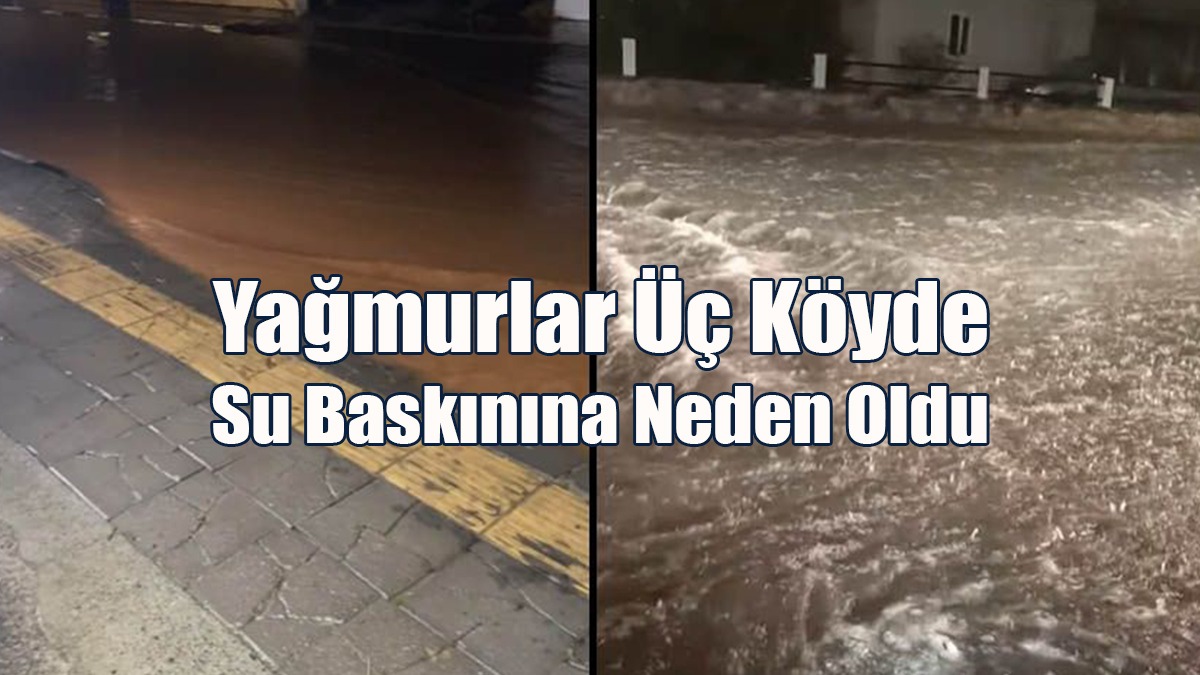 Güney Kıbrıs'ta Yağmurlar Üç Köyde Su Baskınına Neden Oldu