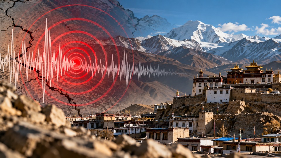 Felaket selinden sonra Tibet'te 7 büyüklüğünde deprem