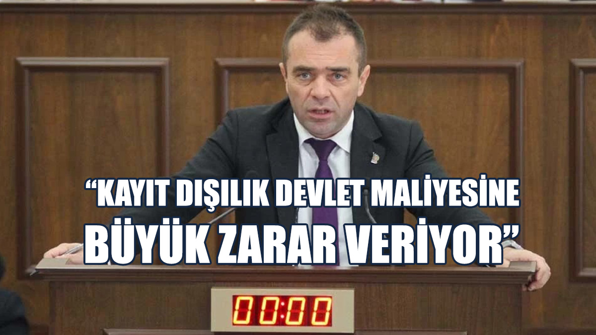 Şahiner: Kayıt Dışılık Devlet Maliyesine Büyük Zarar Veriyor