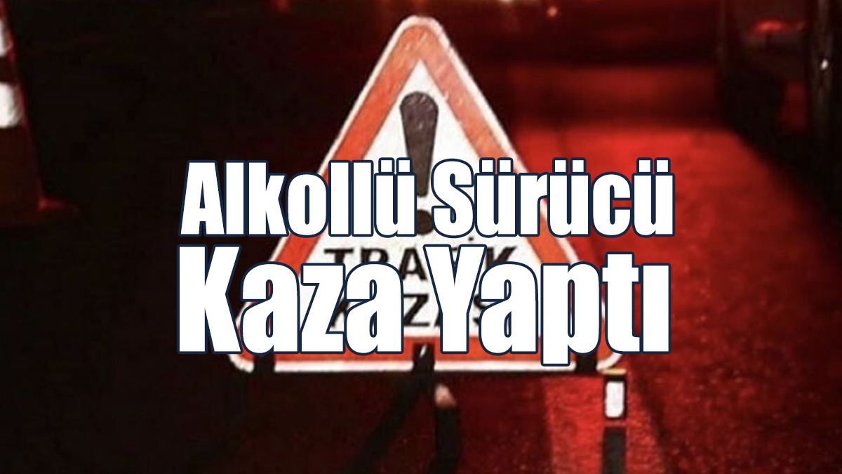 Alkollü Sürücü Kaza Yaptı